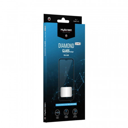 Folie Sticla TempeRosu MyScreen LITE Diamond Sticla Edge Full Glue pentru Samsung Galaxy S21 Negru