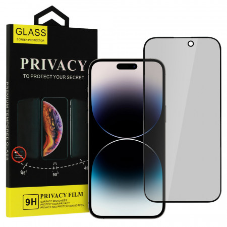Folie Sticla TempeRosu Privacy Sticla pentru IPHONE 12 PRO MAX Negru