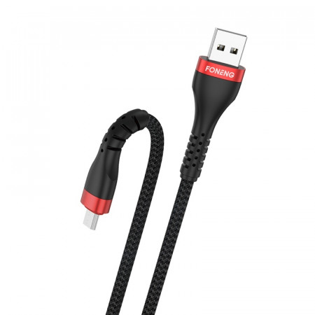 Foneng Cable X82 - USB to Micro USB - 3A 1 metre black