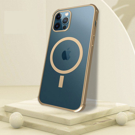 Husa Magsafe pentru Apple iPhone 12 PRO MAX, cu protectie la camera, transparenta IP12PROMAX-001