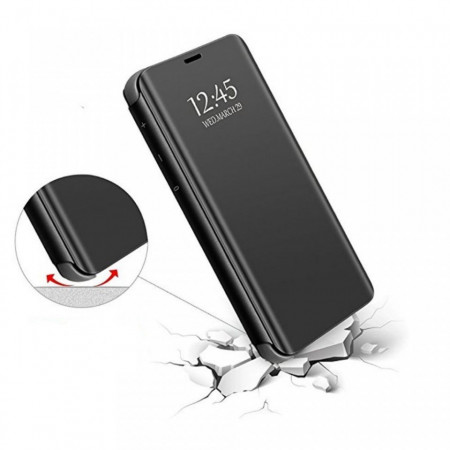 Husa Samsung Galaxy S10 Book Cover Clear View Stand Negru