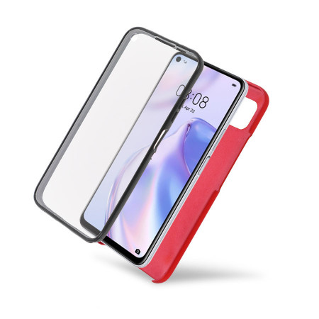 Husa Samsung Galaxy S20 - 360 Fully cu Spate din Policarbonat si Folie din Silicon - Red