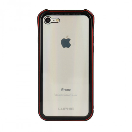 Luphie AURORA Magnetic Husa pentru Iphone X/XS (5,8") negru-rosu