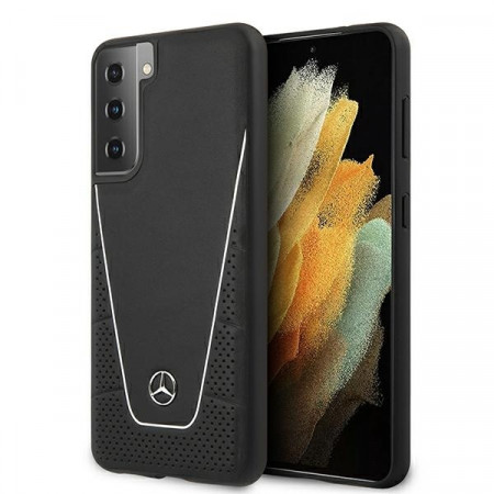 Original Case MERCEDES - Dynamic Line Hardcase MEHCS21MCLSSI - Samsung S21 Plus Galaxy G996 Black