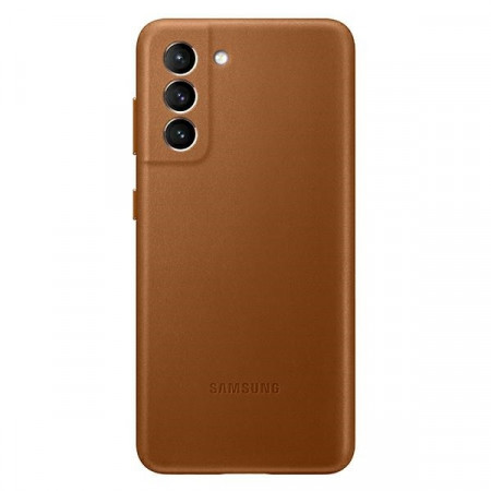 Original Husa pentru Samsung S21 Plus Galaxy - Leather Cover (ef-vg996la) BROWN