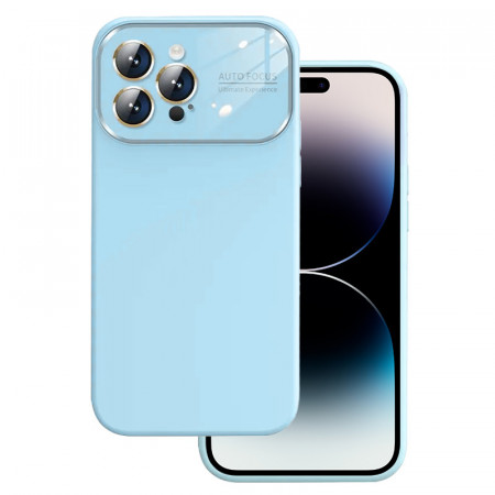 Soft Silicone Lens Carcasa pentru Iphone 12 light Albastru