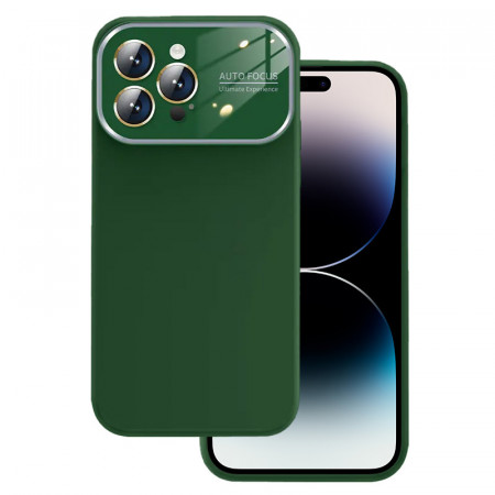 Soft Silicone Lens Case for Iphone 13 green