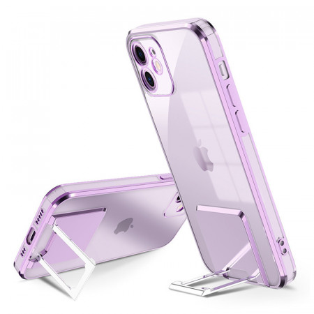 Tel Protect Kickstand Luxury Case for Iphone 12 Pro Purple