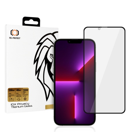 Tempered glass 10X Privacy Titanium for Iphone 13 Pro Max