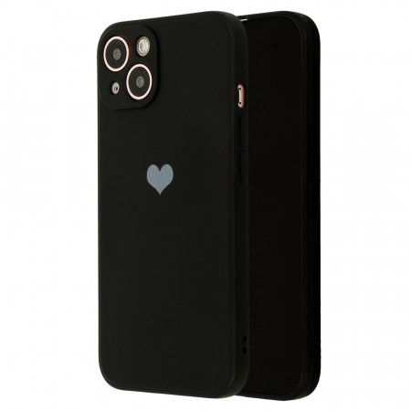 Vennus Silicone Heart Husa pentru Samsung Galaxy A03S design 1 negru