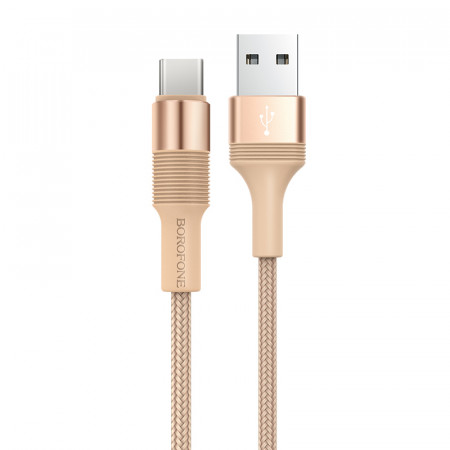 Borofone Cable BX21 Outstanding - USB to Type C - 3A 1 metre gold