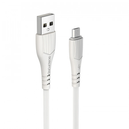 Borofone Cablu BX37 Wieldy - USB to Micro USB - 1 metre white