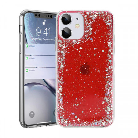 Brilliant Clear Husa pentru Samsung Galaxy A42 5G Red
