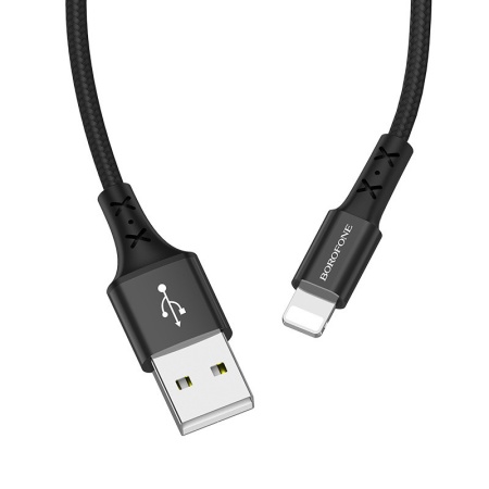 Cablu Borofone BX20 Enjoy - USB to Lightning - 2A 1 metru negru