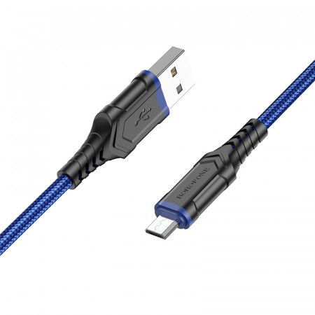 Cablu Borofone BX67 - USB to Micro USB - 2,4A 1 metre Albastru