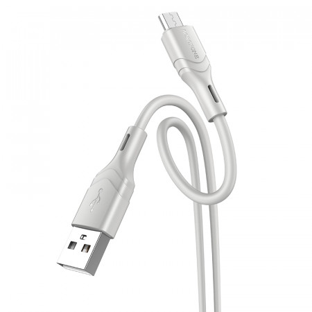 Cablu Borofone BX99 Method - USB to MicroUSB - 2,4A 1 metre grey