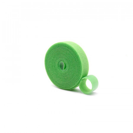 Cablus organizer velcro roll 1 metru green
