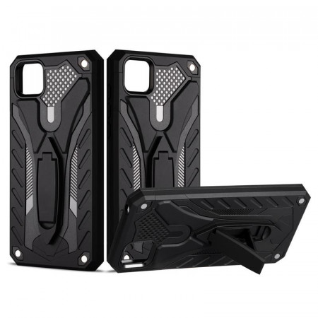 Husa Huawei Y5p - Military Defender Antisoc cu Suport Wide - Negru