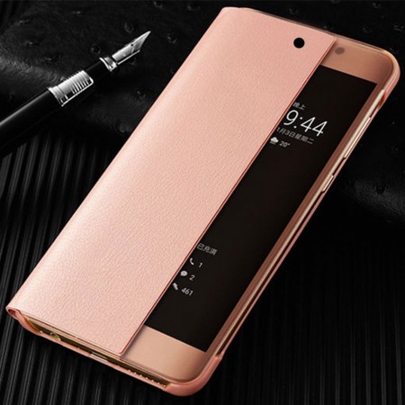 Husa Huawei Y6 | Y6 Prime | (2018) Book Cover Clear View Rose