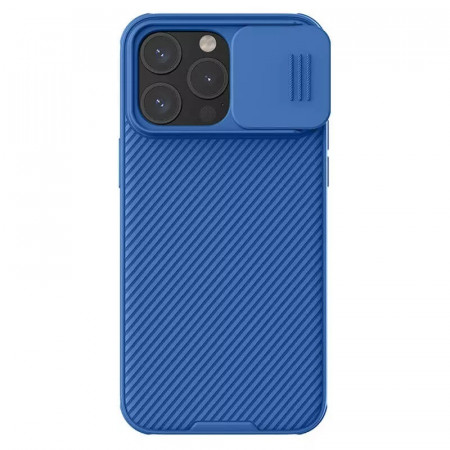Husa NillkinCamShield Pro PC+TPU pentru Iphone 15 Pro Max Albastru