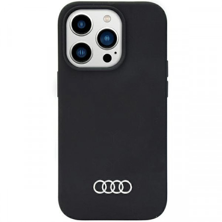 Husa Originala AUDI hardCarcasa Silicone Carcasa AU-LSRIP14PM-Q3/D1-BK pentru Iphone 14 Pro Max Negru