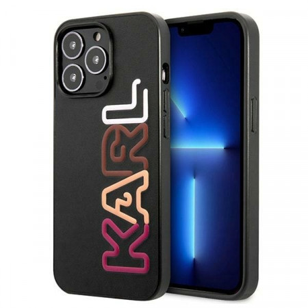 Husa Originala Pouch KARL LAGERFELD MultiRoz Brand KLHCP13LPCOBK pentru Iphone 13 Pro Negru