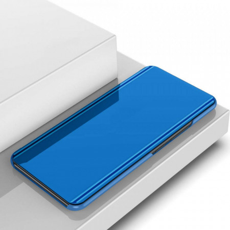 Husa Samsung Galaxy S8 Flip Book Cover Clear View Albastru