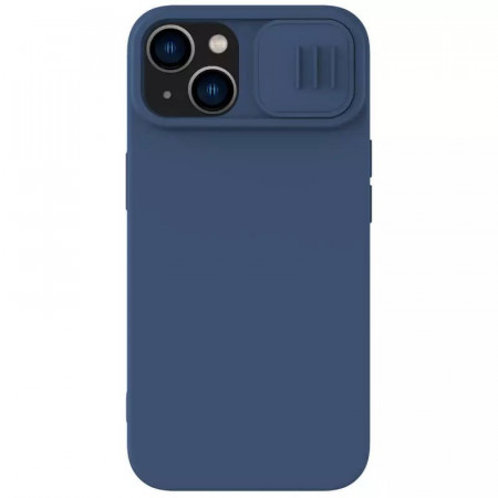 Husa Silicon NillkinCamShield Silky pentru Iphone 15 navy