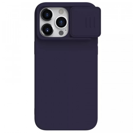 Husa Silicon NillkinCamShield Silky pentru Iphone 15 Pro dark purple