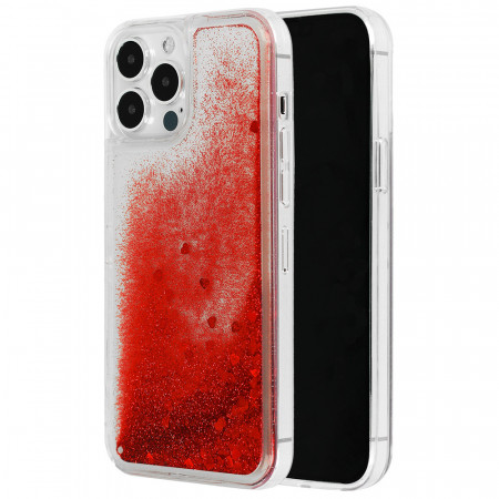Liquid Heart Case for Iphone 13 Pro Red