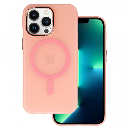 Magnetic Frosted Carcasa pentru Iphone 13 Pro Max Roz