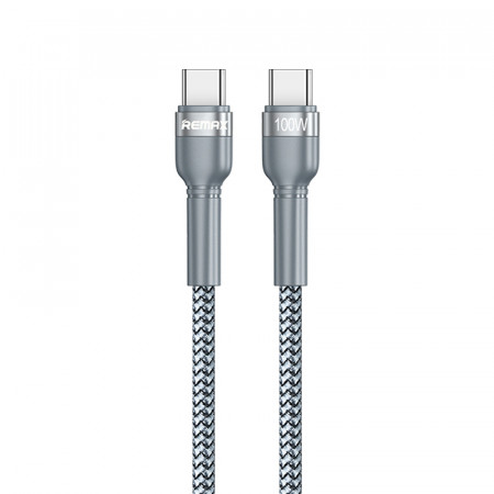 REMAX Cablu Jany RC-172 - Tip C to Tip C - PD 100W 1 metru Silver