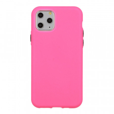 Solid Silicone Husa pentru Samsung Galaxy A41 Roz