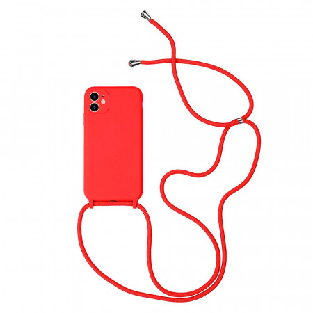 STRAP Silicone Husa pentru Iphone 11 Pro Rosu
