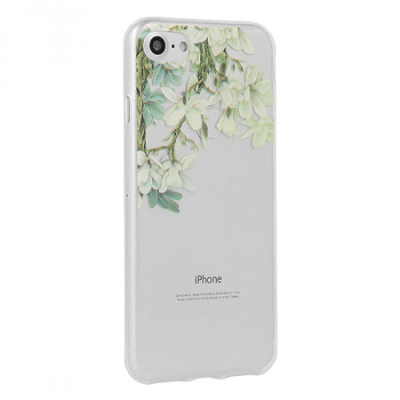Telone Floral Husa Silicone pentru Iphone X/XS Jasmine