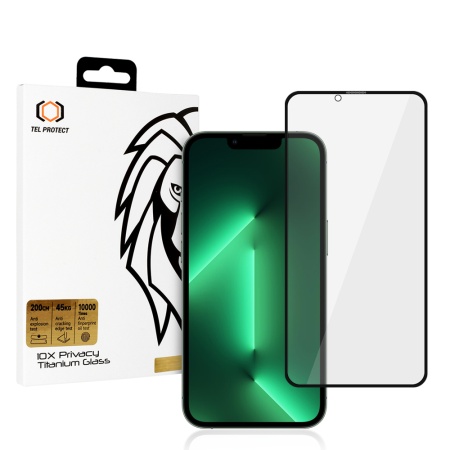 Tempered glass 10X Privacy Titanium for Iphone 13/13 Pro