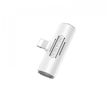 Borofone Adapter BV7 Audio - Lightning to Lightning + jack 3,5mm - white