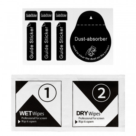 Borofone Folie Sticla TempeRosu installation kit