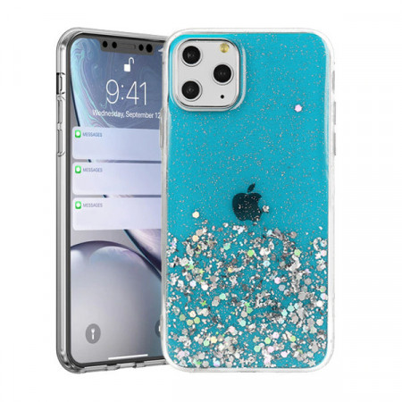 Brilliant Clear Husa pentru Iphone 13 Pro Albastru