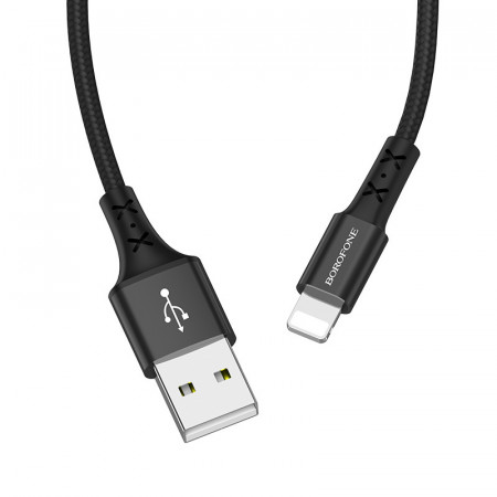 Cablu Borofone BX20 Enjoy - USB to Lightning - 2A 1 metru negru