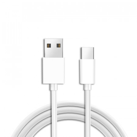 Cablu - USB to Tip C - long Tip C plug 8mm WHITE