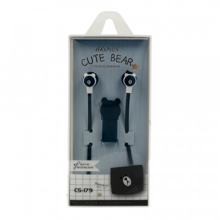 Casti CASNI - CS-179 cu microfon Albastru