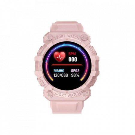Ceas Smartwatch, Bluetooth cu un Design Sport, Monitorizare Puls, Tensiune, Reamintire Sedentarism, Hidratare. Monitorizare pasi si sporturile practicate, roz, PMHOLM36613