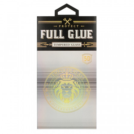 Folie Sticla TempeRosu HARD Full Glue 5D pentru SAMSUNG GALAXY F41 Negru