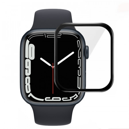 Folie Sticla TempeRosu HARD PMMA Full Glue Watch Protector pentru Apple Watch Series 7 41mm