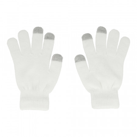 Gloves pentru touch screens design 1 WHITE