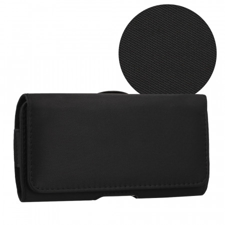 HIT Belt Holster (SIZE XL) for Iphone 15 Pro Max/Samsung A54 5G/A52/S24 Plus/S20 FE design 1 black (167x83mm)