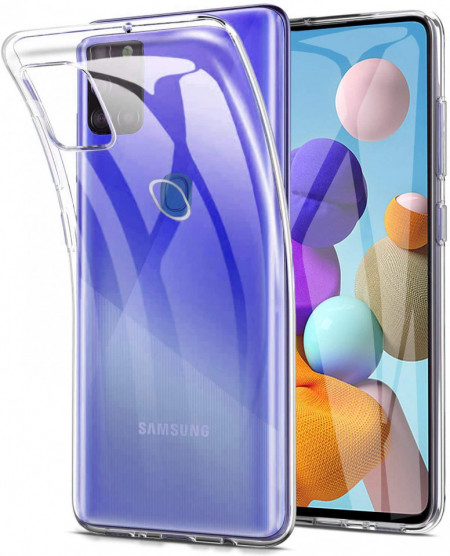 Husa Samsung Galaxy A21s - Spate din Silicon - Transparent