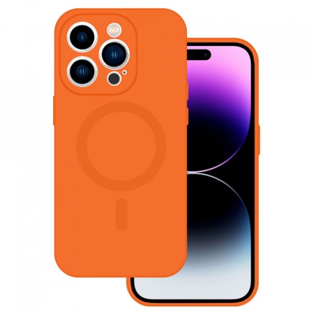 Husa Tel Protect MagSilicone Husa pentru Iphone 15 Pro Max Orange