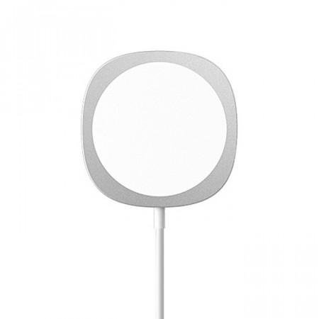 Incarcator Wireless QI Universal Fast Charge magnetic - C04 cu stand 15W White-silver (min.2A)